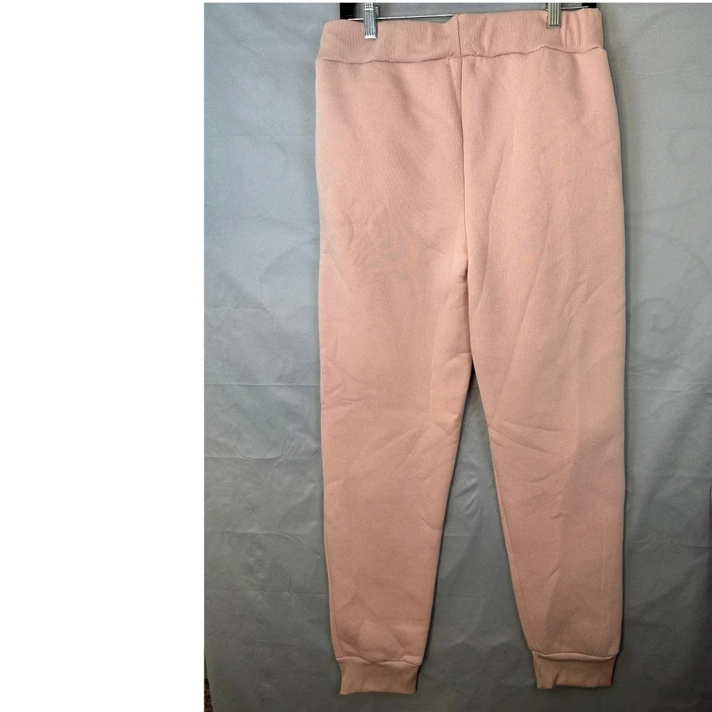 Rag NWT Mauve Pink Ribbed Knit Jogger Pants Medium Dusty Sand Loungewear Size XL